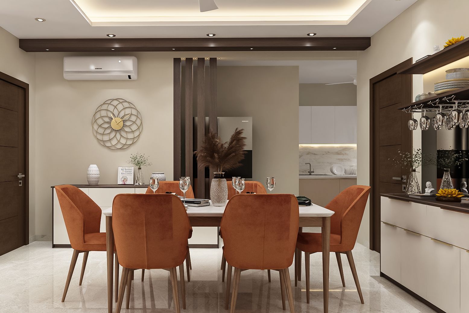 Functional Dining Room Design With A Crockery Unit Livspace