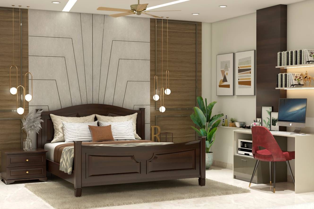 Contemporary Bedroom Design With Indoor Plants
