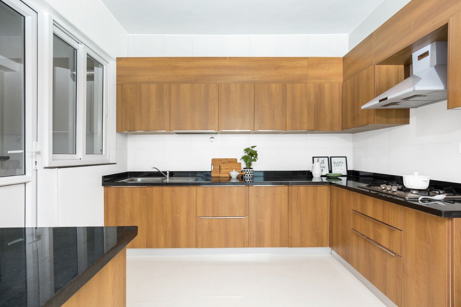 Minimal Open Kitchen Design With Tiepolo Cabinets