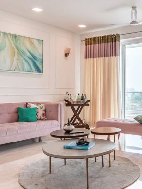Home in Pretty Pastel Shades - Livspace