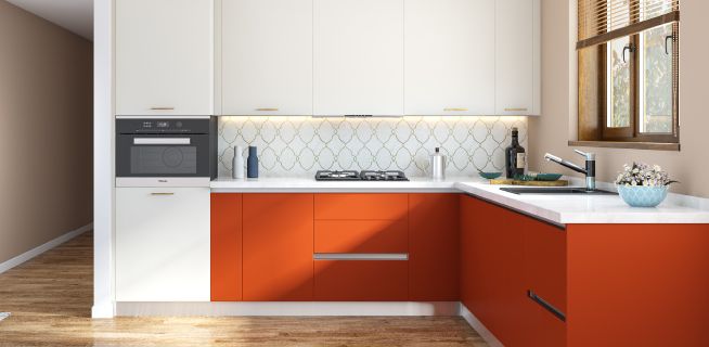 Bumble Bee U-Shaped Modular Kitchen