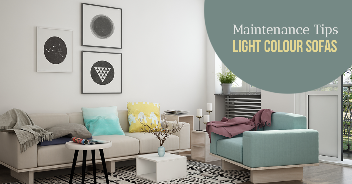 maintain light color sofas