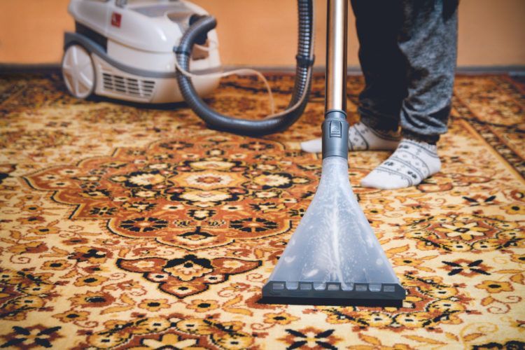 Vacuum regularly for a clean Persian rug.