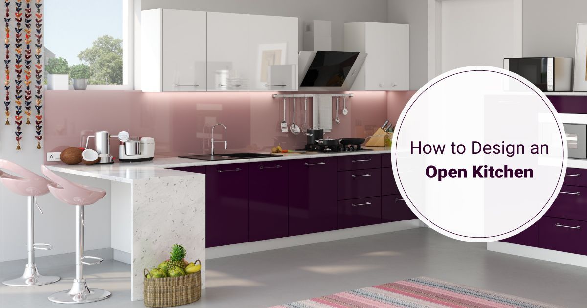 how to design an open kitchen