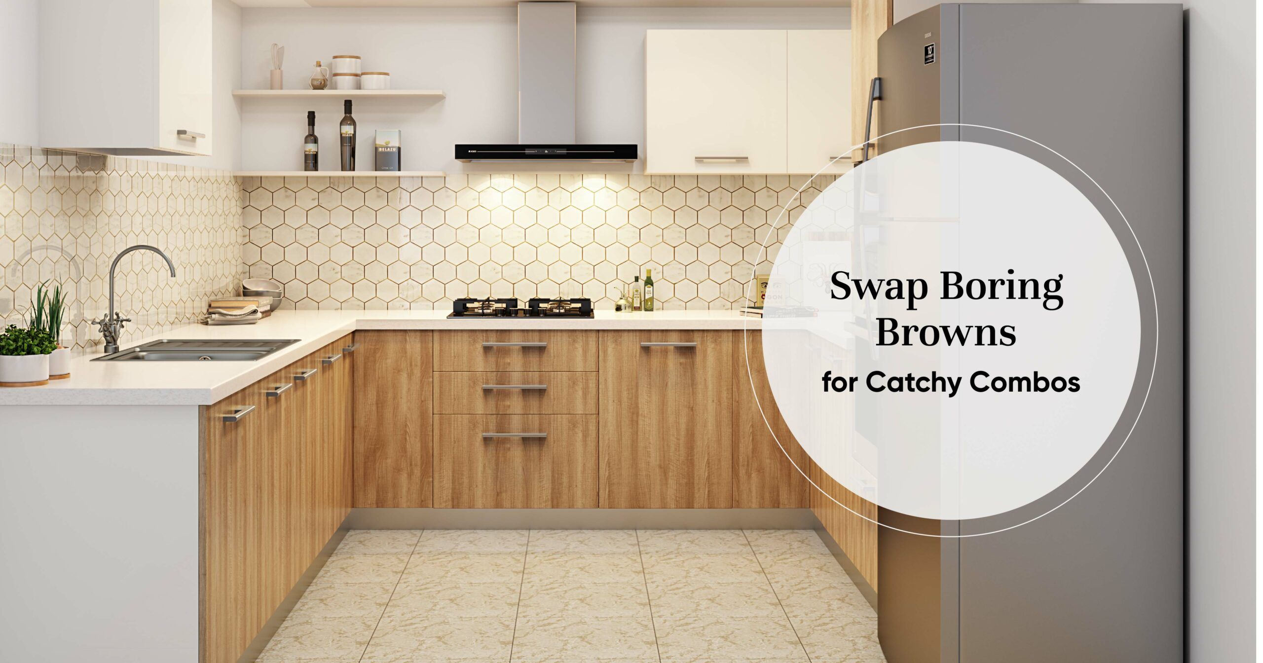 Which Colour Pairs Best With Brown Kitchens