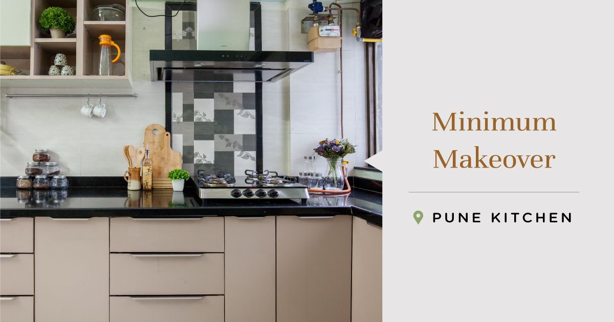 This Semi-modular Pune Kitchen is Neatly Neutral