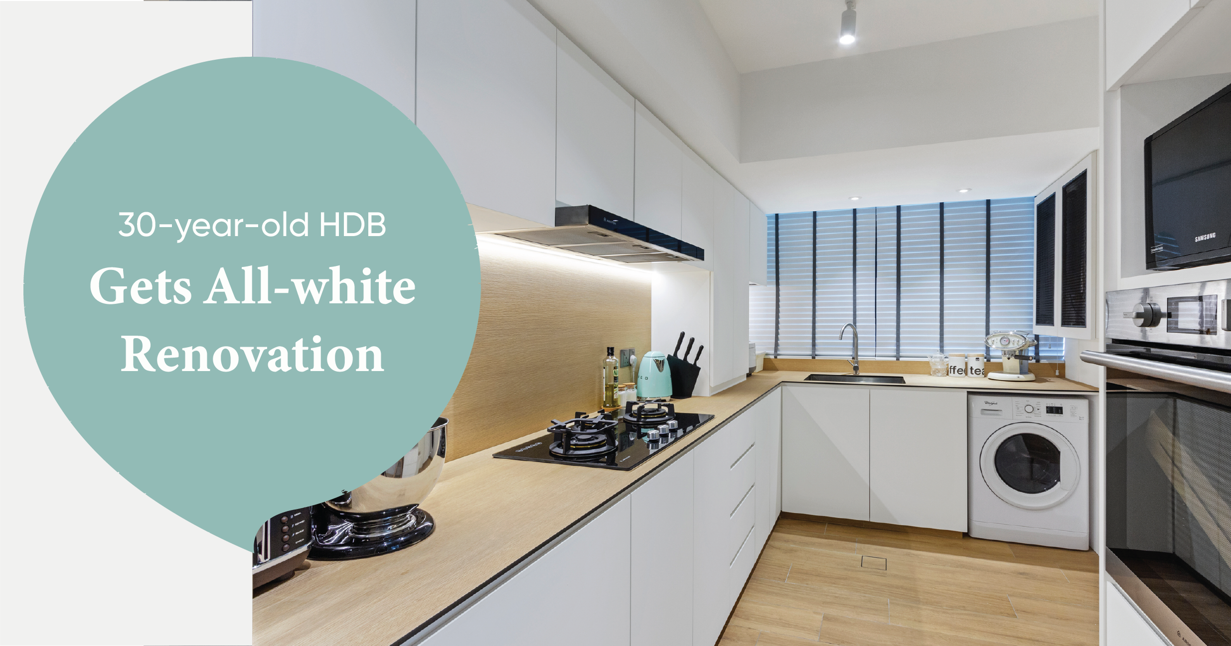 How We Made This Compact 3-Room HDB Look Spacious