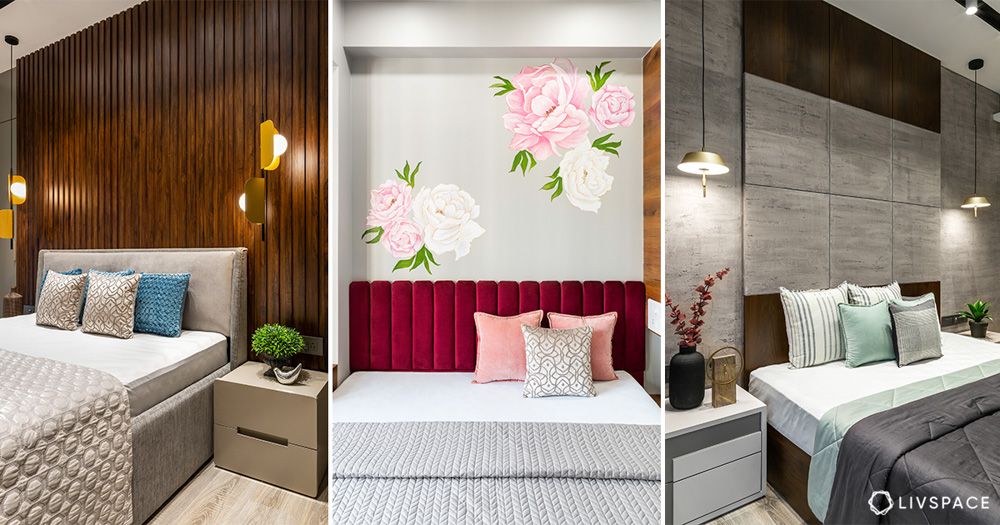 16 Bedroom Wall Design Ideas | Latest Bedroom Wall Designs by Livspace