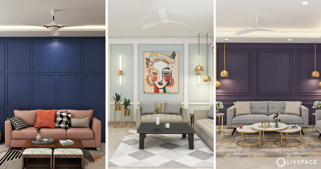 15 Wall Colour Combination For Living Room | Trendy Colours For Wall