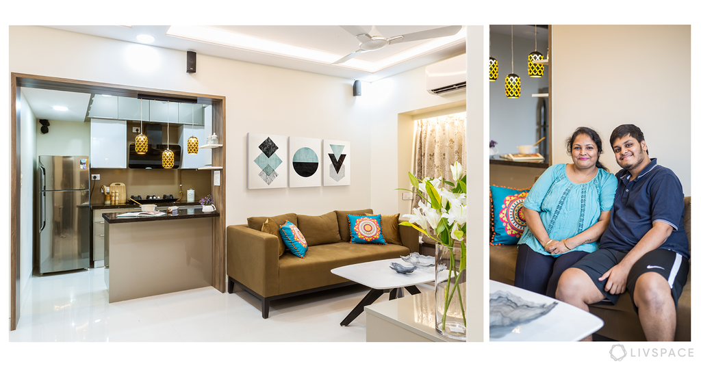 Compact Interior Design For Furnished 2 BHK Home