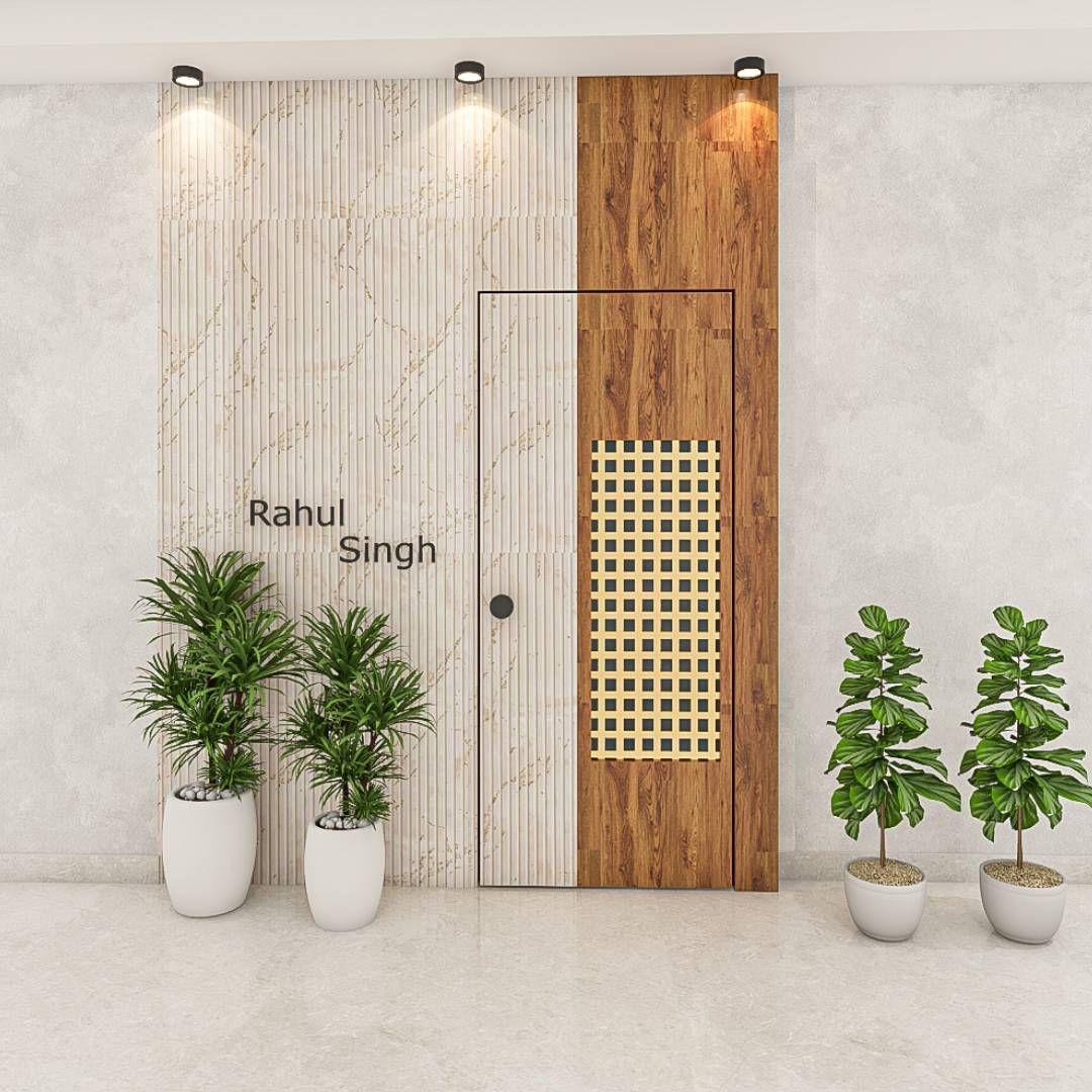 Entrance Swing Single Door Contemporary Design with Matte Finish | Livspace