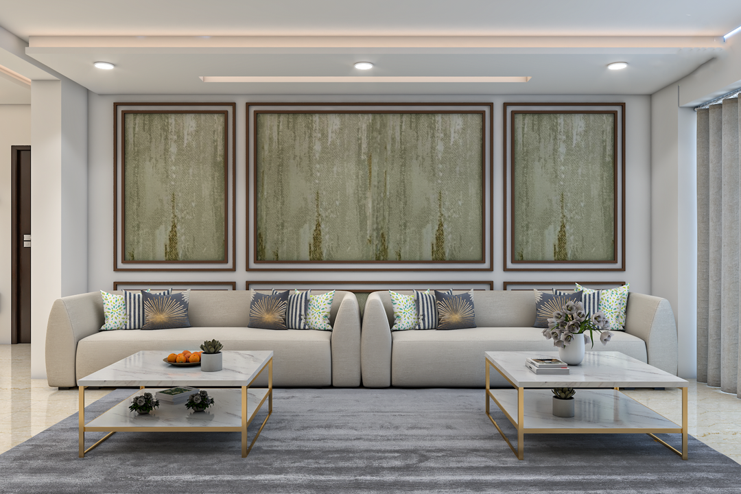 Gallery Detail: Spacious Contemporary Style Low Maintenance Living Room Design