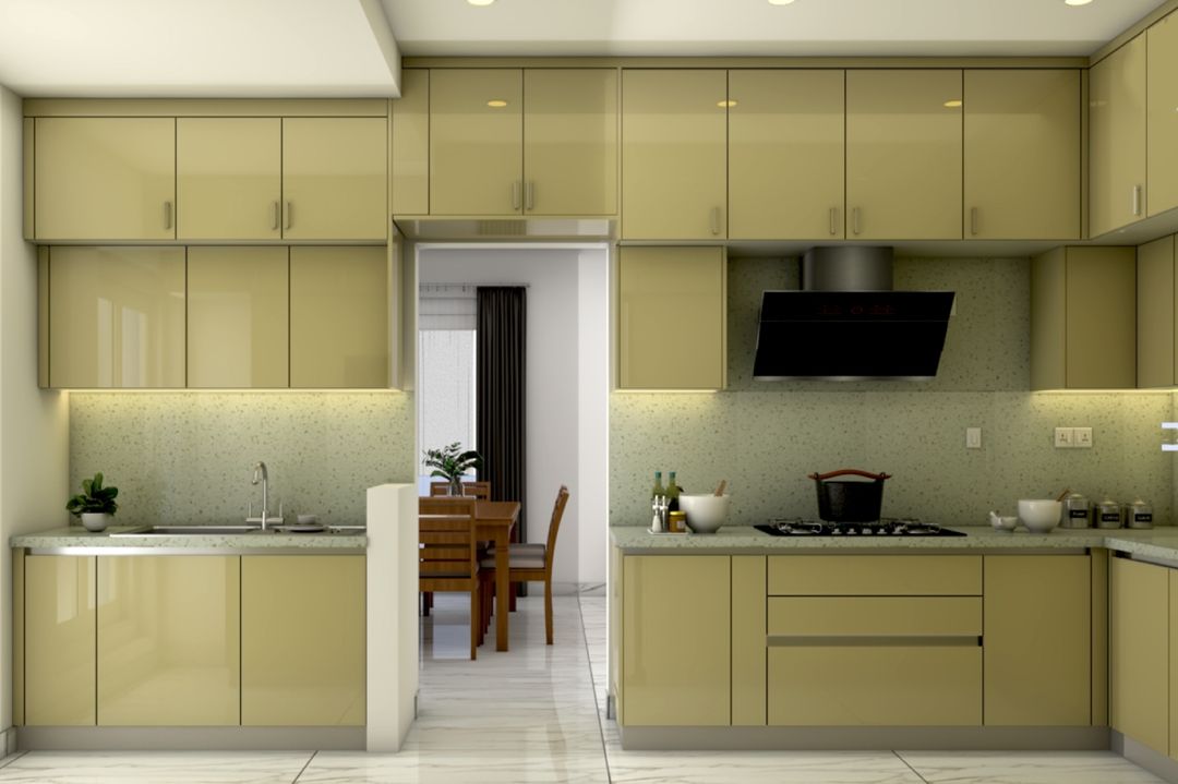 White And Multicolour Modern Tiles Design | Livspace