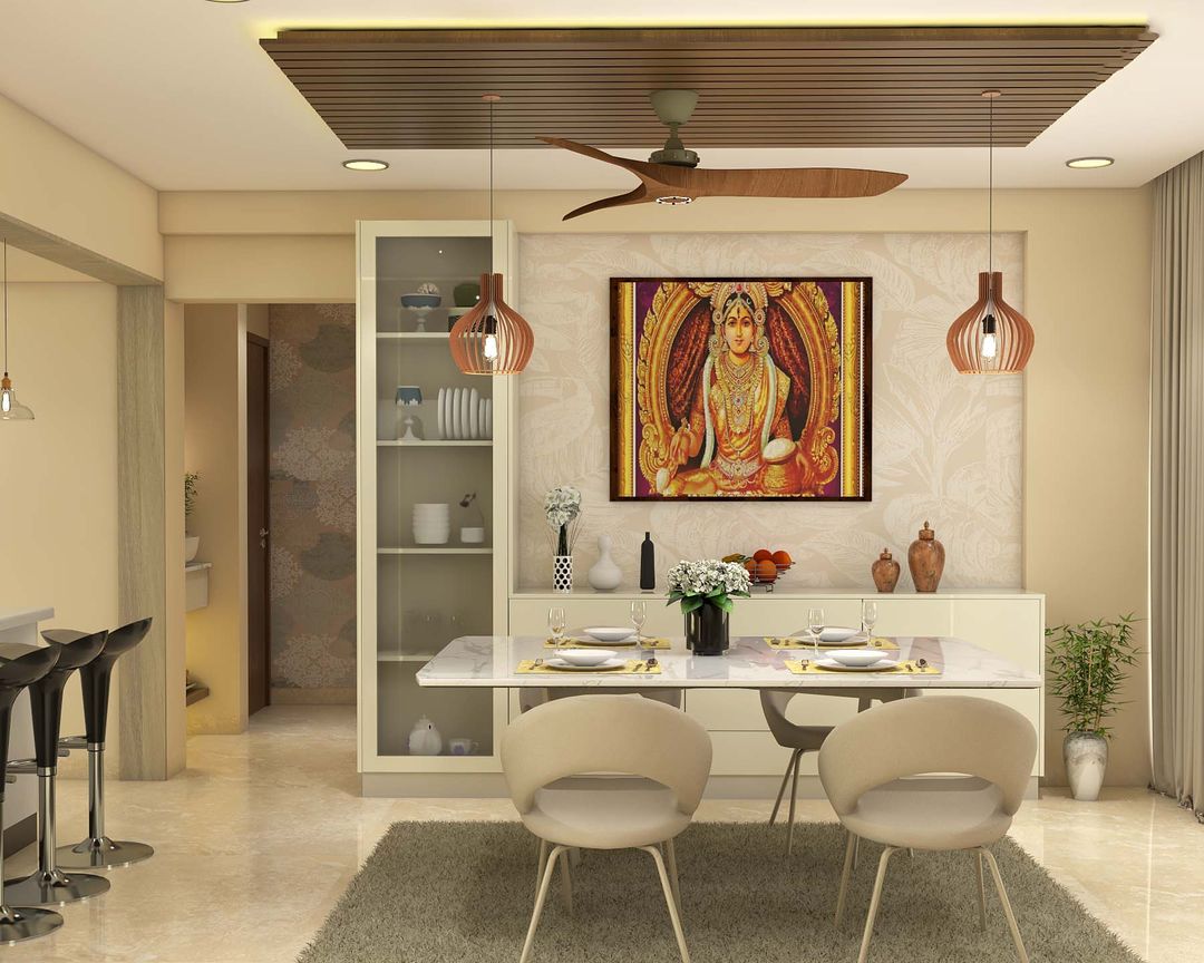 Modern Wooden Rafter Ceiling Design | Livspace