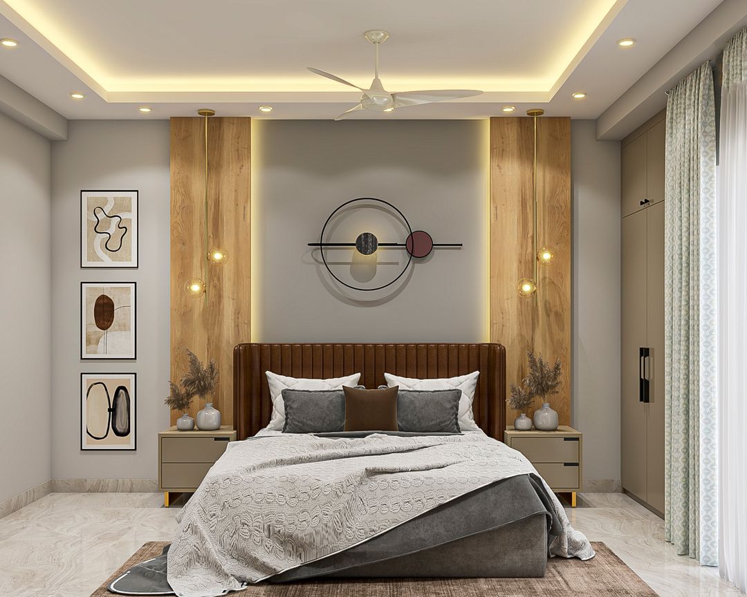 Master Bedroom Design with Contemporary Neutral Palette and Elegant ...