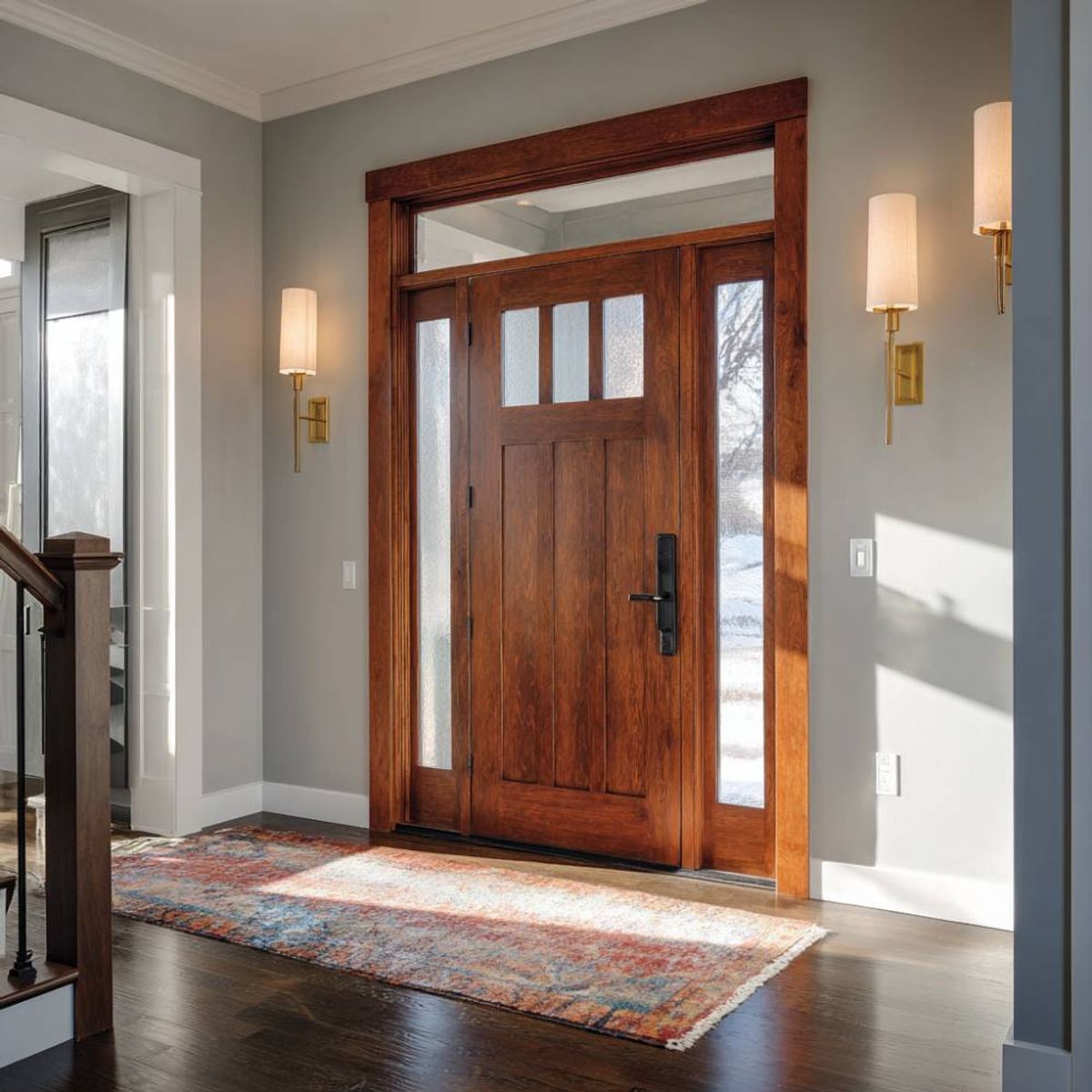 Contemporary Swing Single Main Entrance Door Design with Matte Finish ...