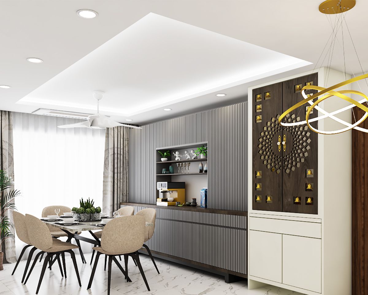 Peripheral Contemporary POP False Ceiling Design | Livspace