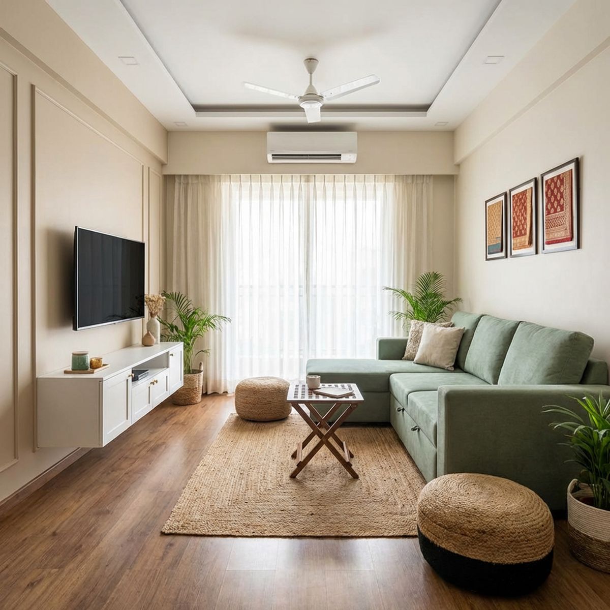 Gypsum Modern Single Layer False Ceiling Design with Paint Finish ...