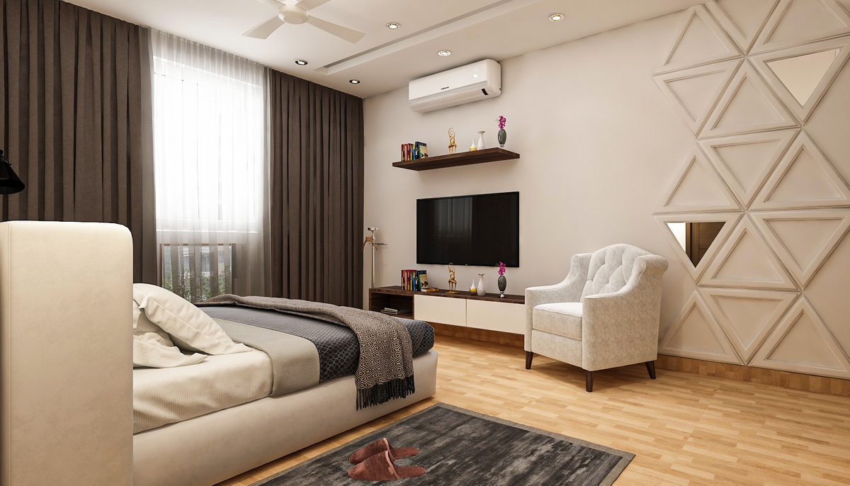 Modern Master Bedroom With Elegant Interior Design | Livspace