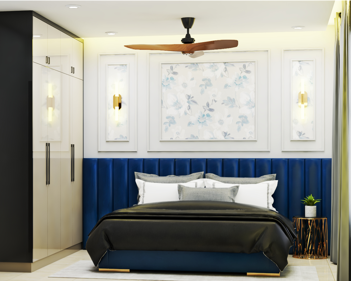 Classic Guest Room Design With Elegant Wall Trims | Livspace