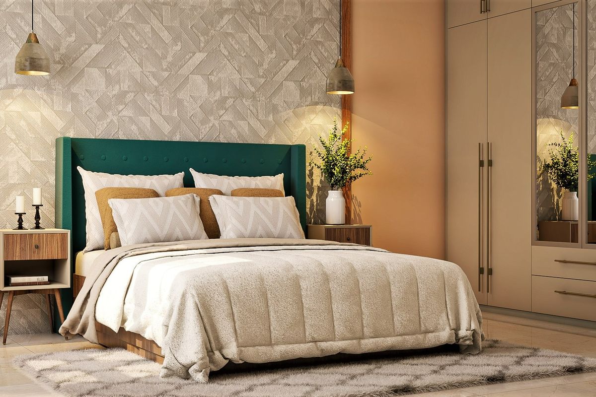 Modern Guest Room Design With Beige Theme | Livspace