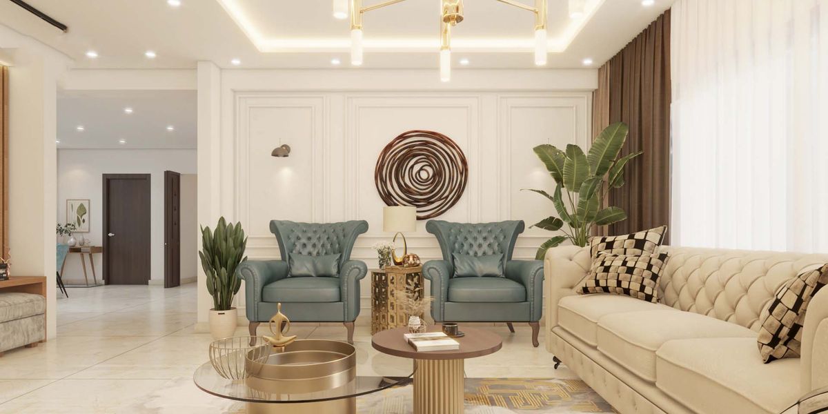 Spacious Living Room Design For Large Families | Livspace