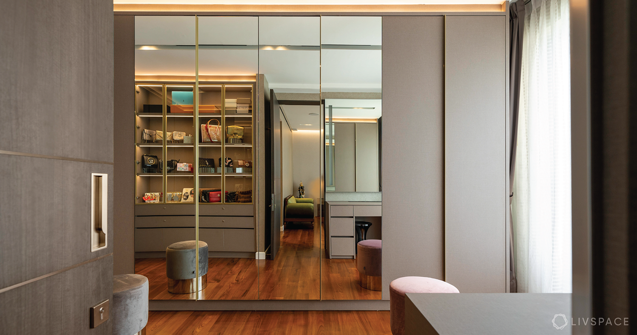 Looking for Mirrored Wardrobes? Check Out 10+ Best Designs by Livspace