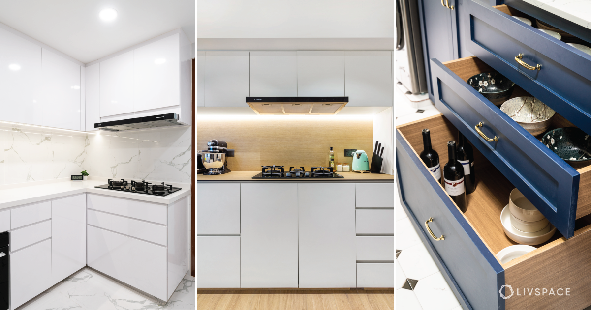 overhead corner kitchen cabinet design