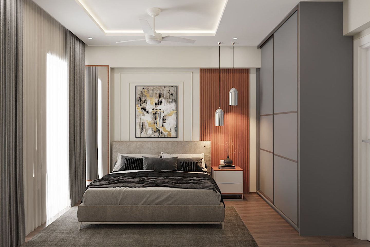 Modern Bedroom Rafter Design: Blending Aesthetics, Function, and Space ...