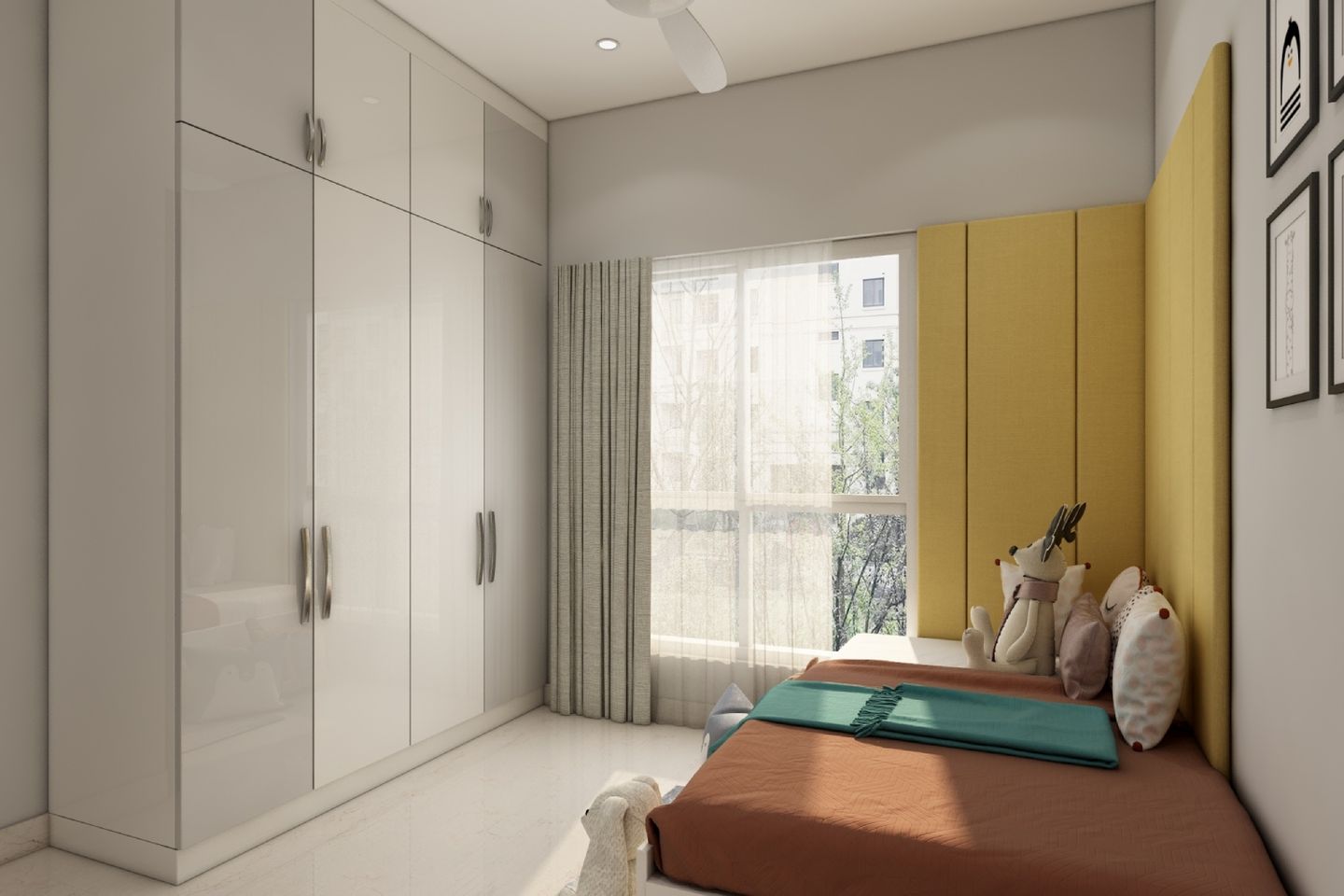 Boys Room Design With With Grey And White Glossy Wardrobe Livspace   31 1696574059 IdZOi 