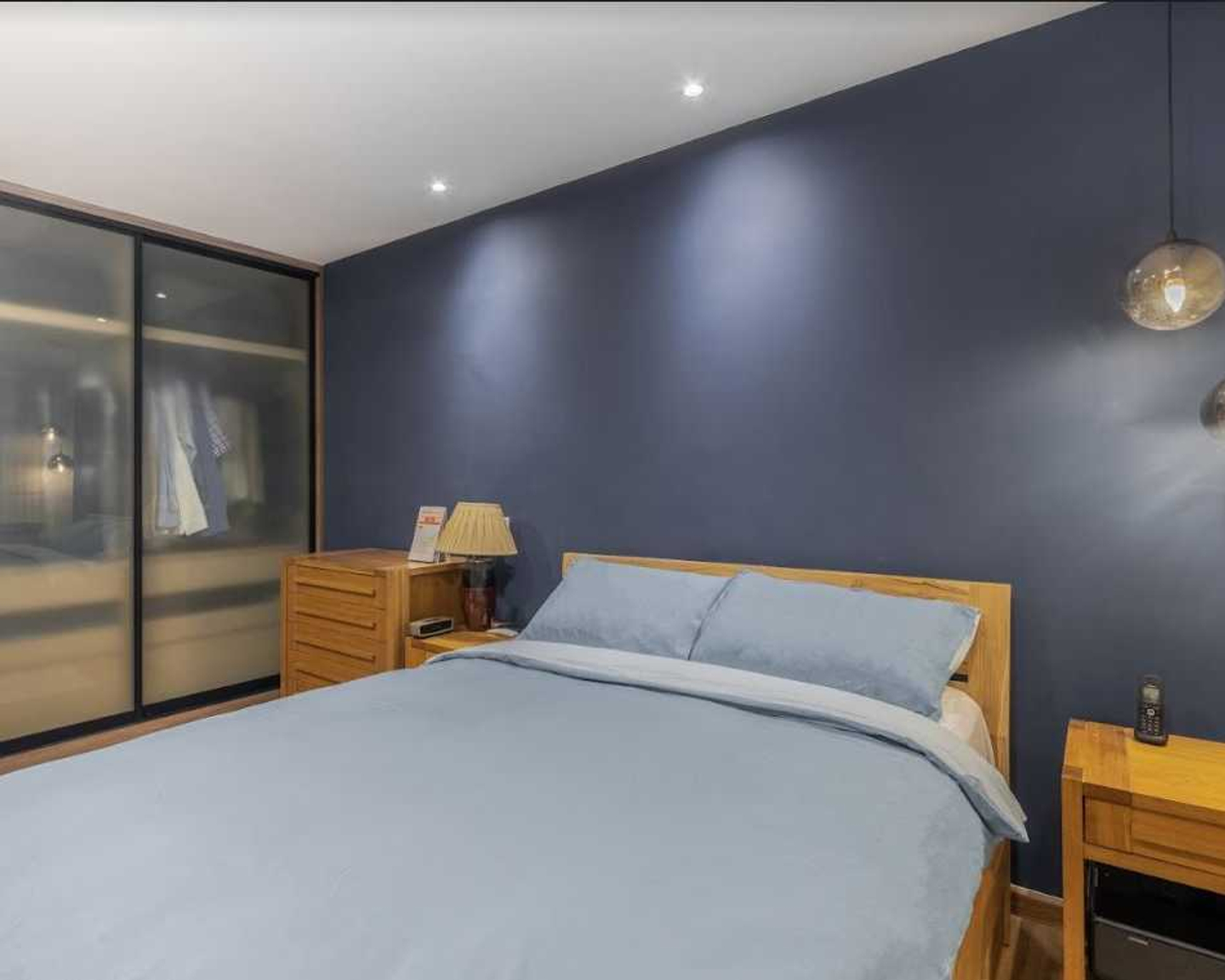 Blue Wall Paint With A Clean, Matte Finish Livspace