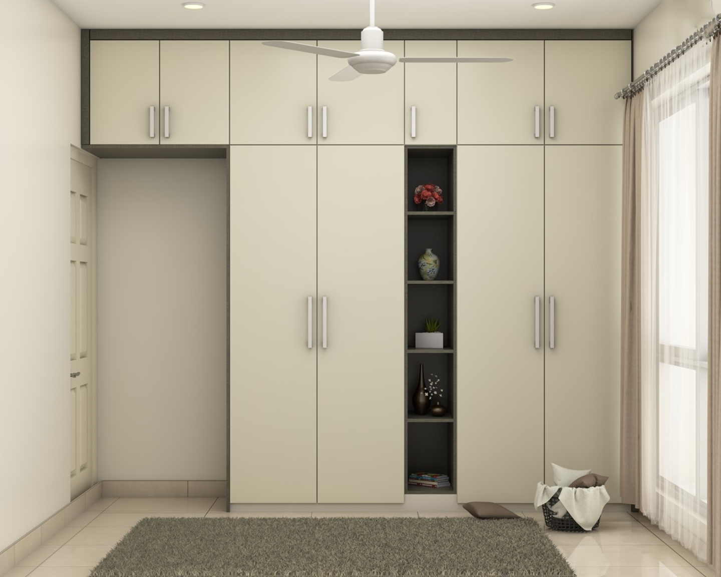 Low Maintenance Convenient Modern Themed Wardrobe Design Livspace