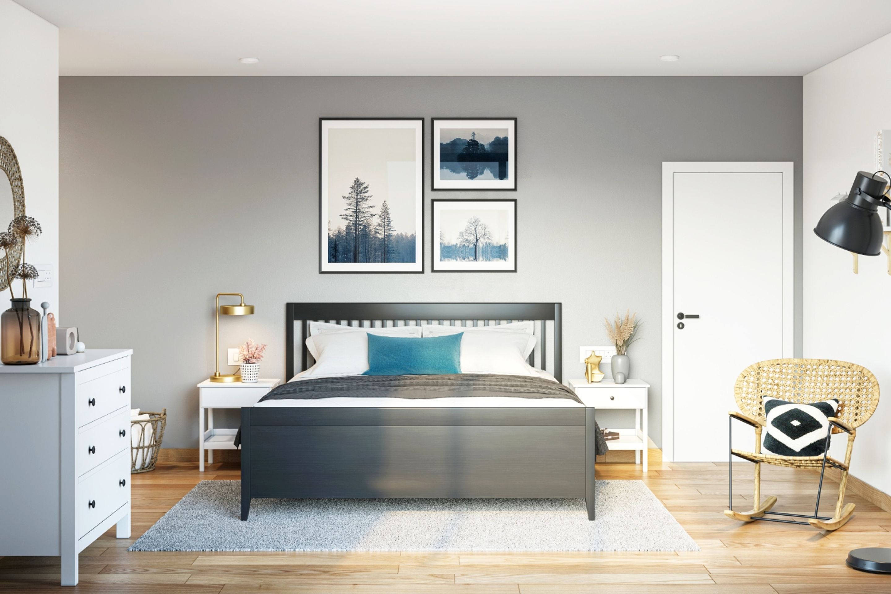 Low-Maintenance Bedroom Wall Paint | Livspace