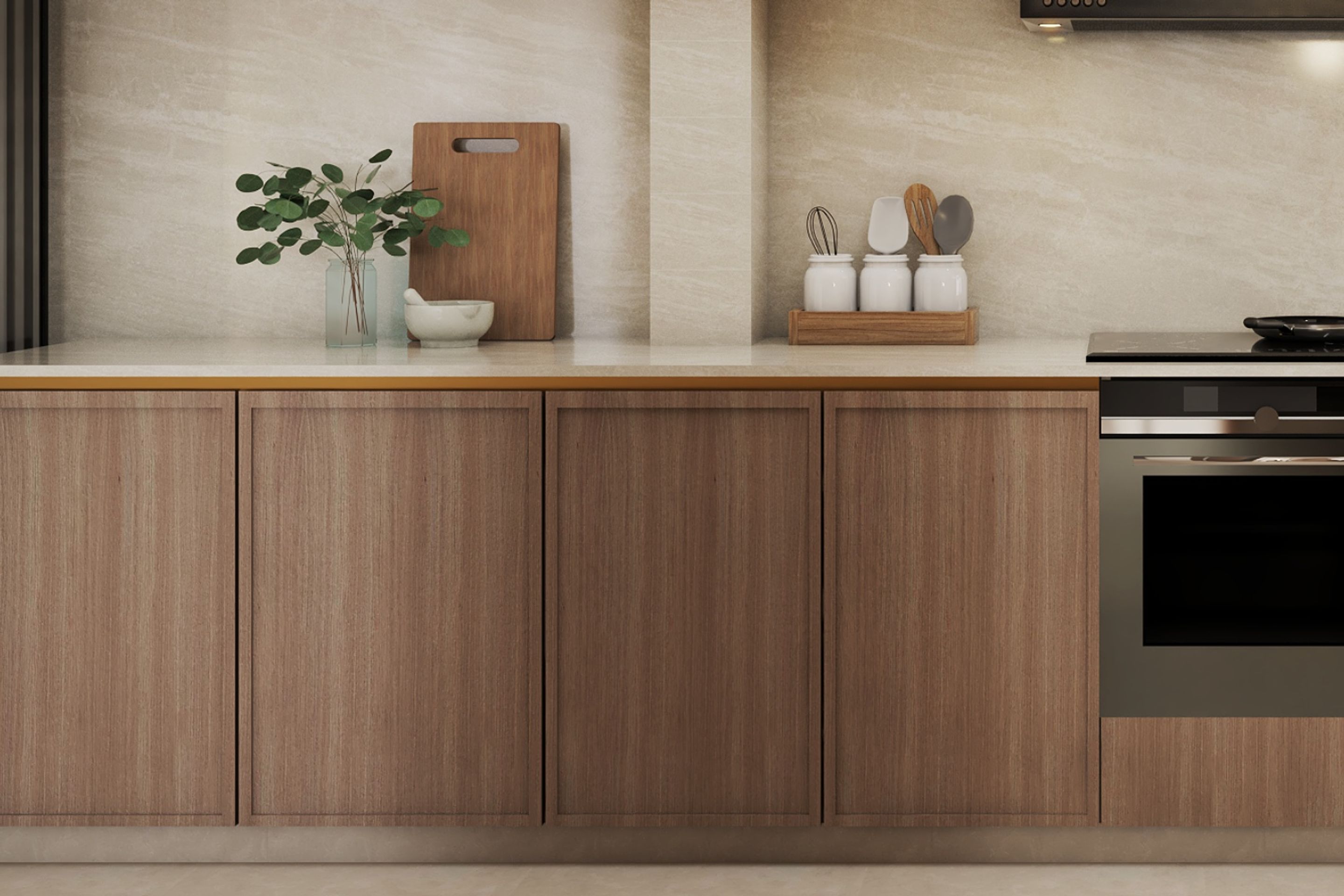 MoistureResistant Laminates Design For Kitchen Livspace