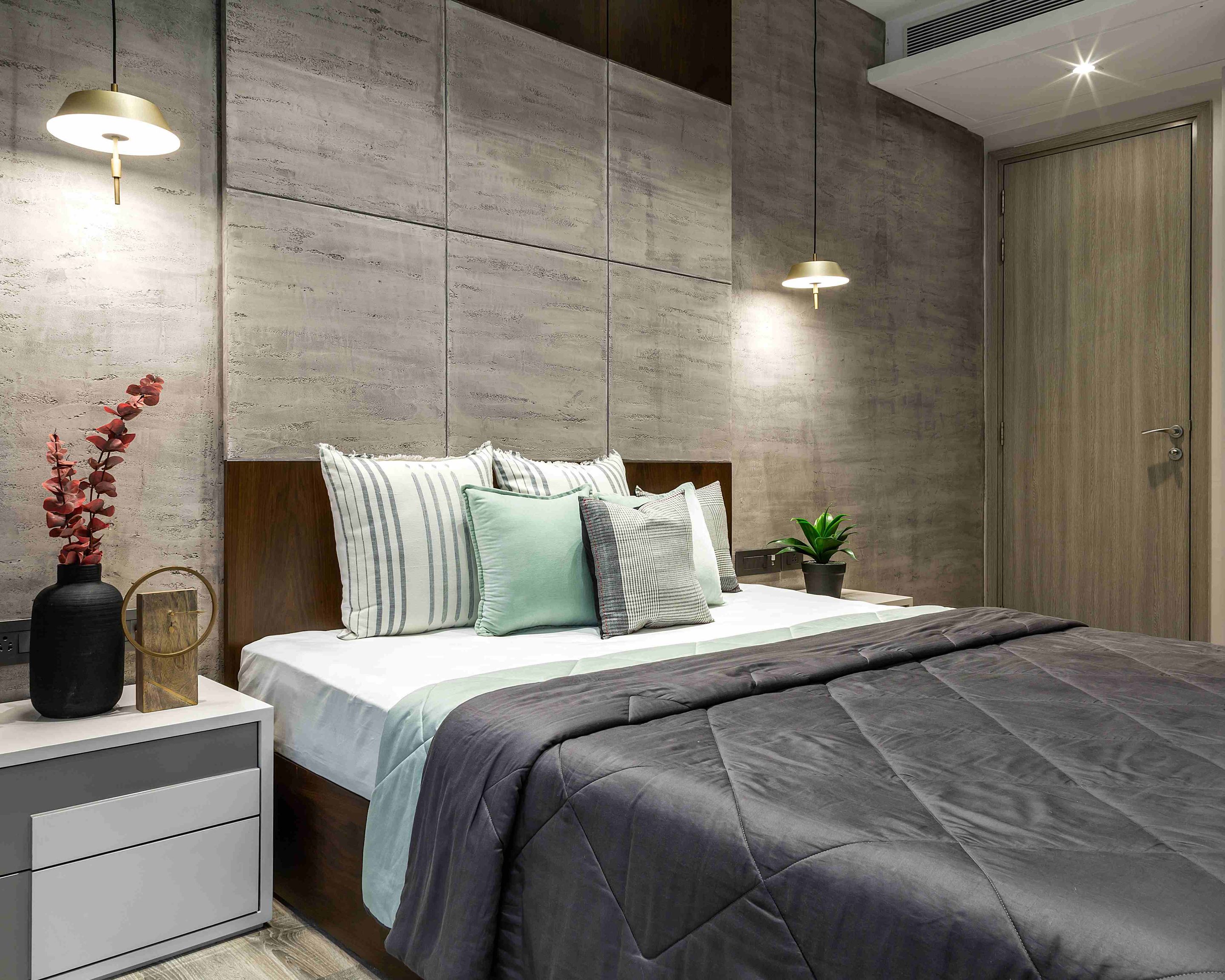 Light Blue Wall Design For Bedrooms | Livspace