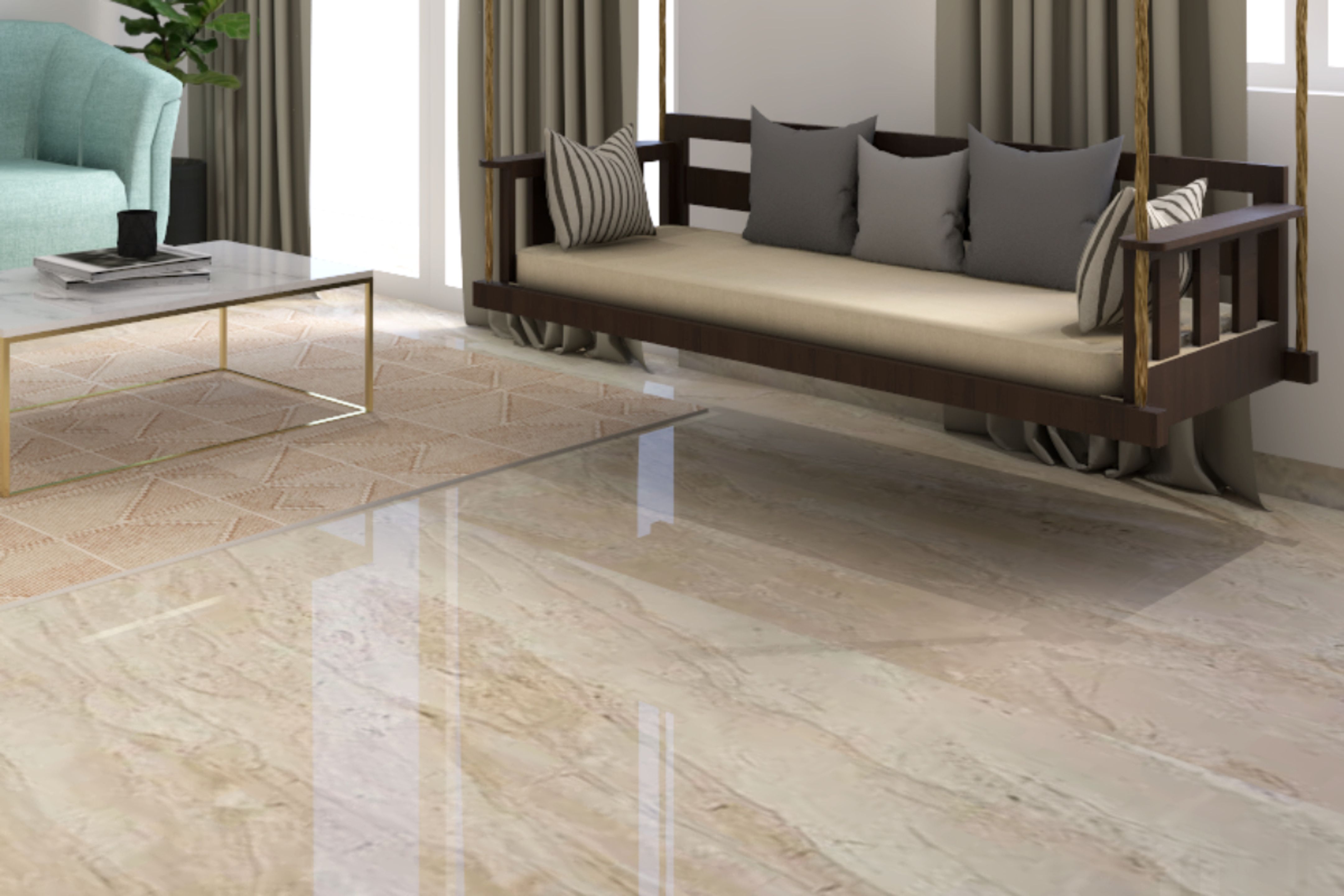 Glossy Floor Tiles Design For Living Rooms Livspace   Liv 002effectsresult 1673344589 9q0Qy 