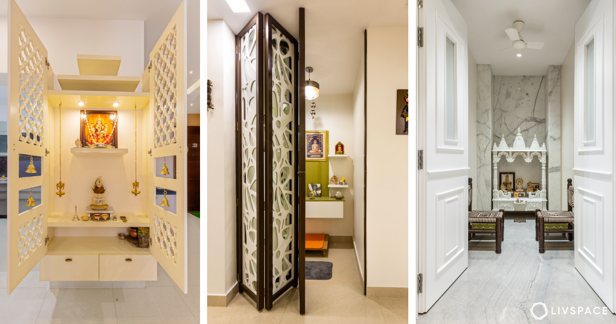 Pooja Room Door Designs for Indian Homes Ideas by Livspace