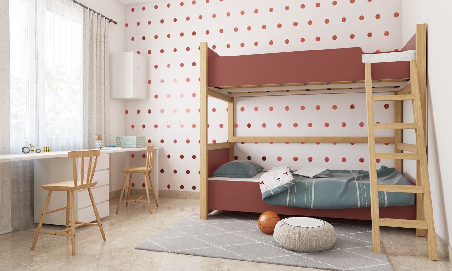Dappled Kids Bedroom Interior Design