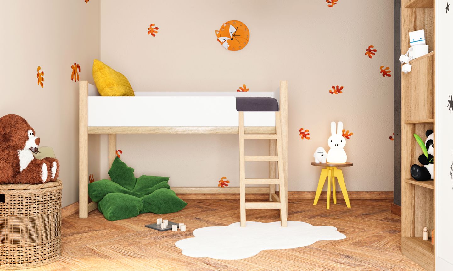 Honeyed Kids Bedroom Interior Design