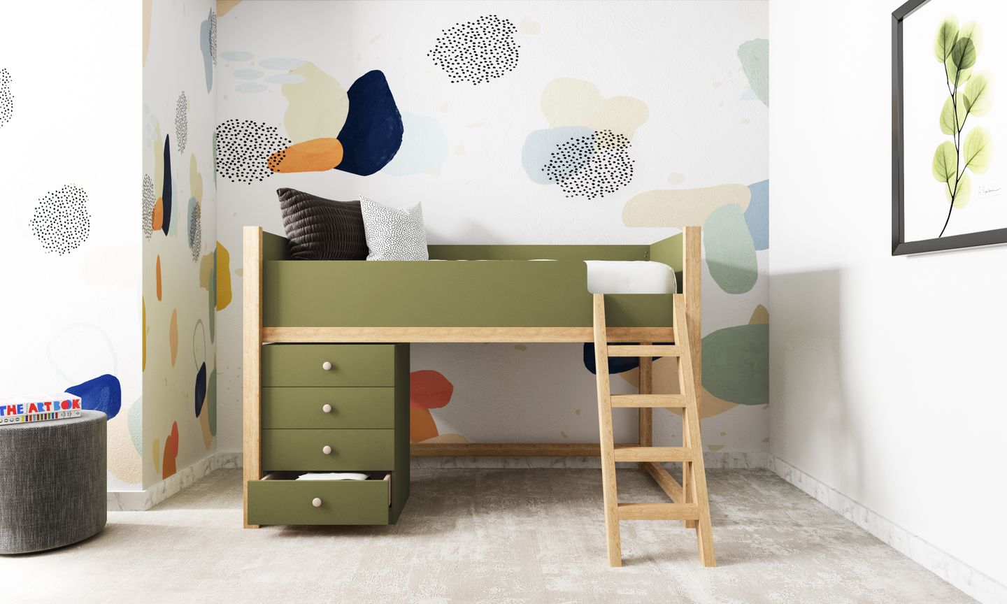 Olive Kids Bedroom Interior Design