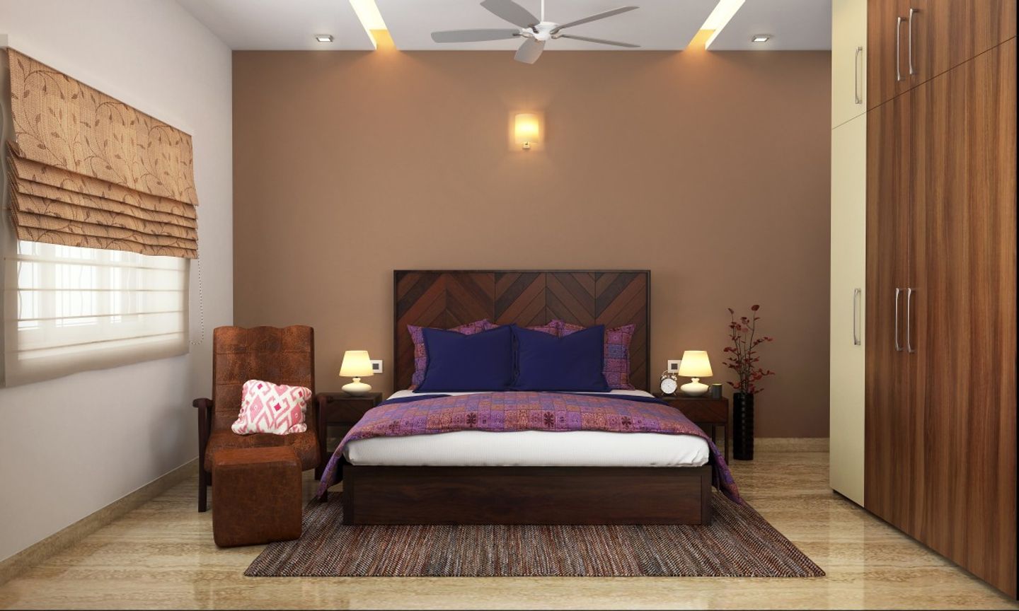 Modern Guest Bedroom Design With Bedroom Wallpaint