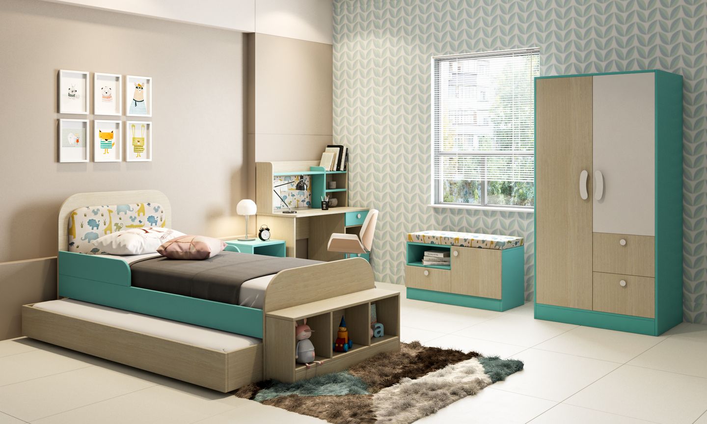 Acacia Kids Bedroom Interior Design