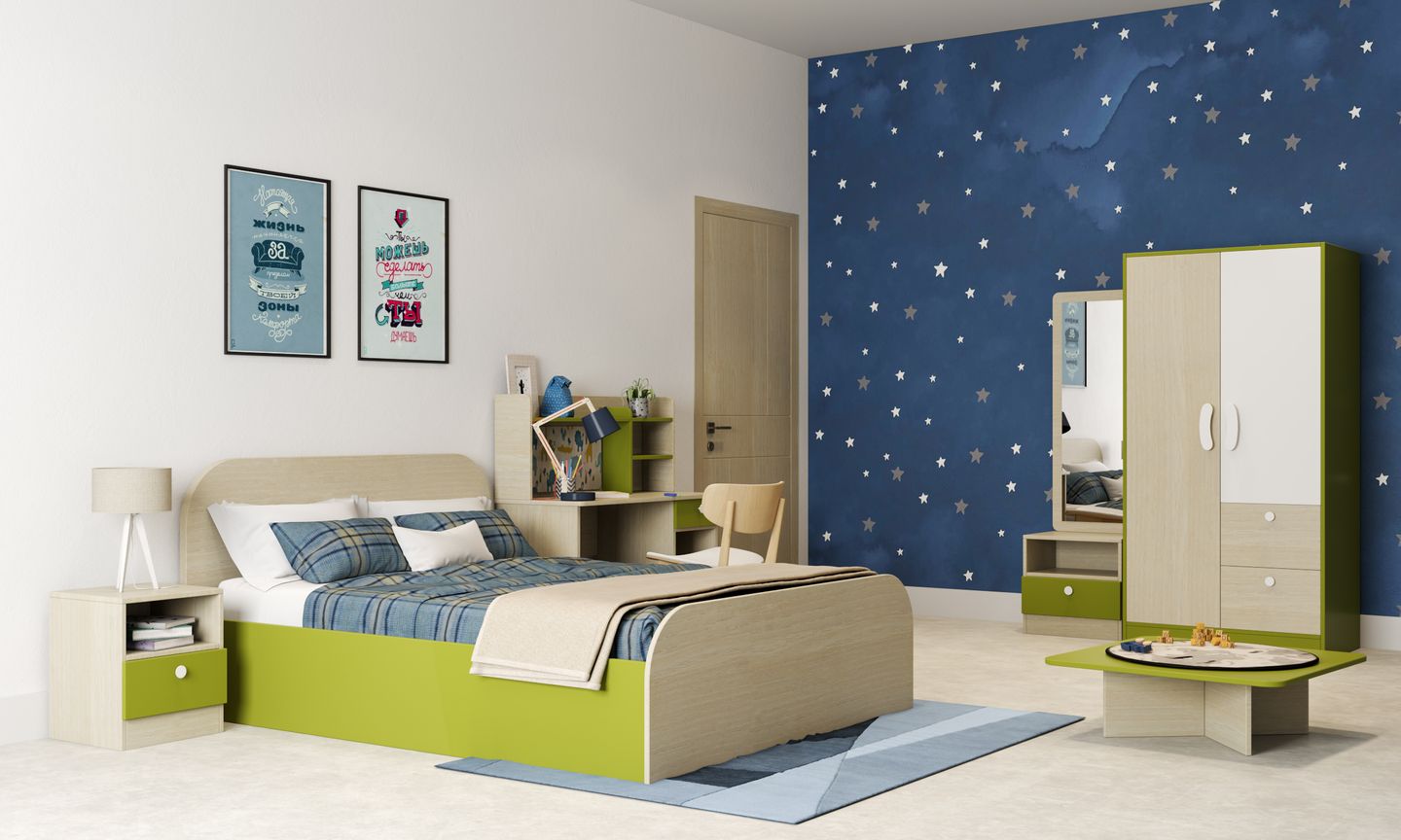 Starry Kids Bedroom Interior Design