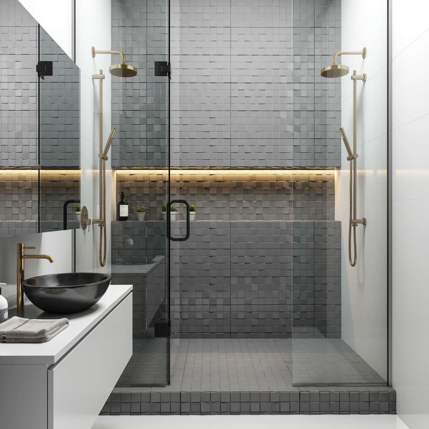 Sleek Bathroom Interior Design
