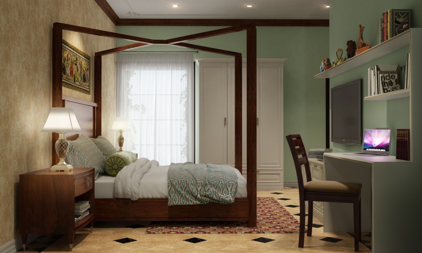 Classic Convenience Max Bedroom Design With Tiles