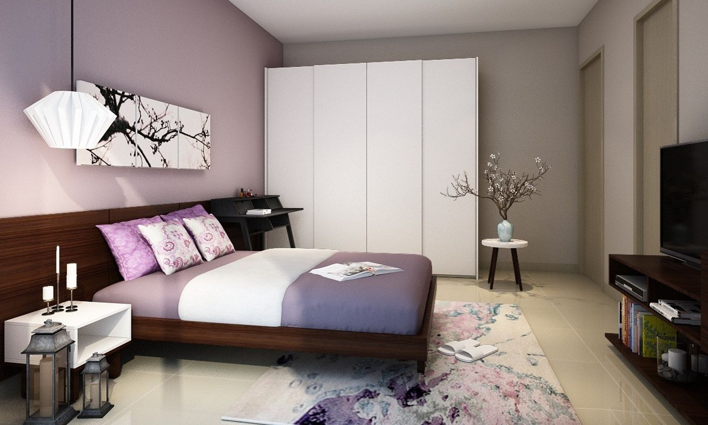 Modern Master Bedroom Design With Bedroom Wallpaper