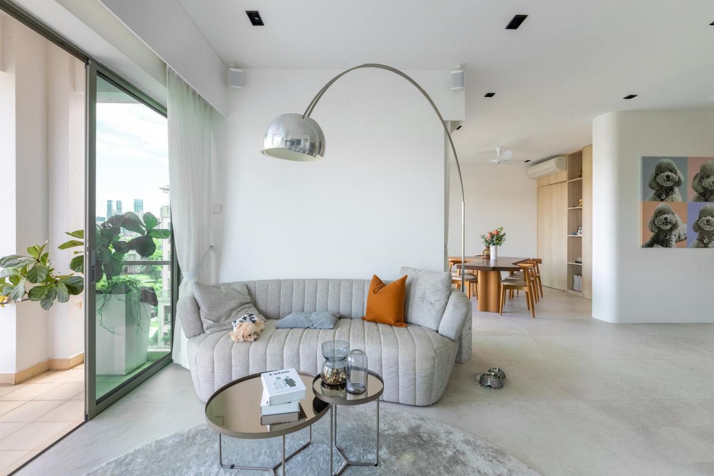 Minimalistic Living Room Design - Livspace