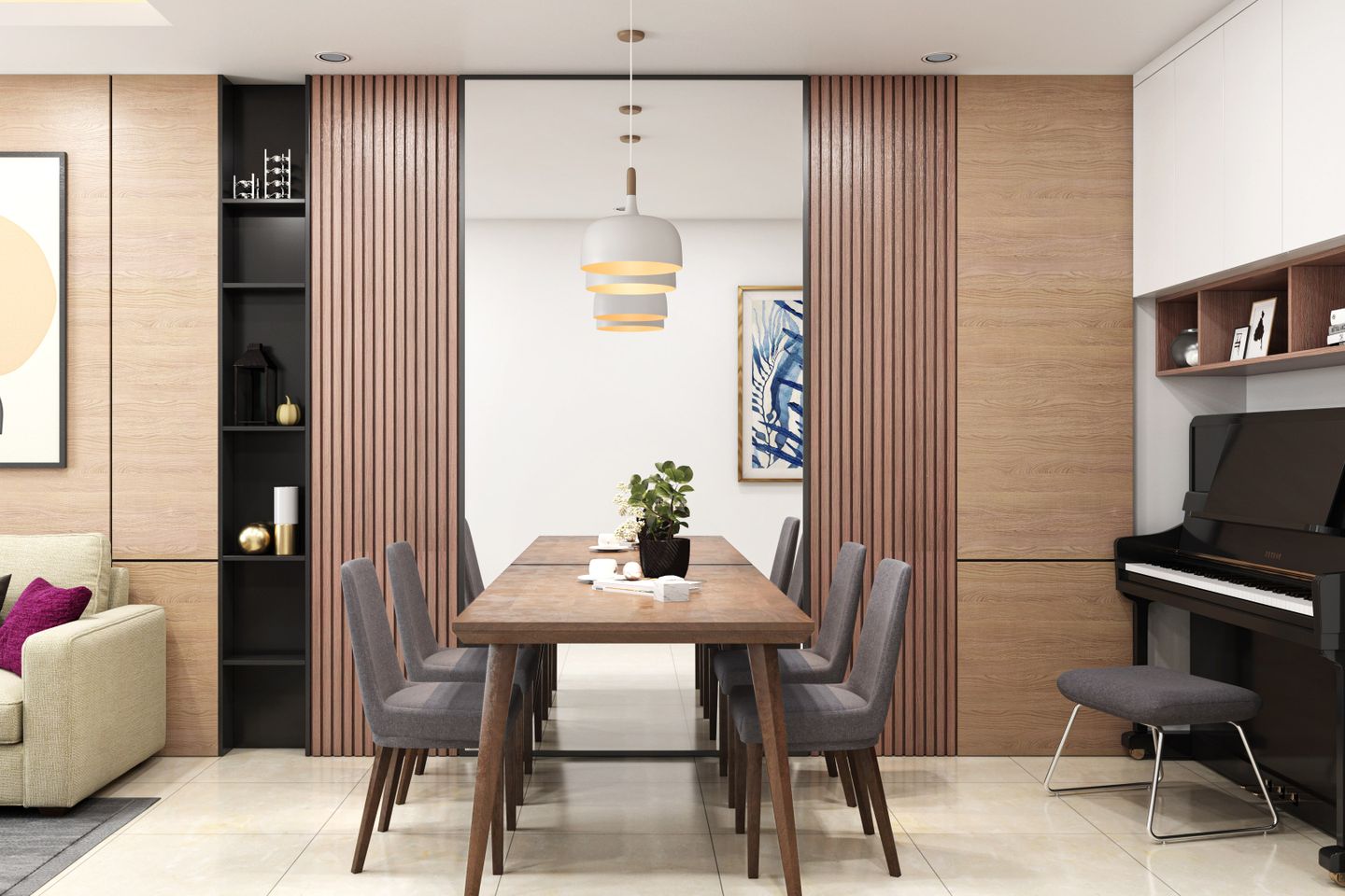 4-Seater Dining Room | Livspace