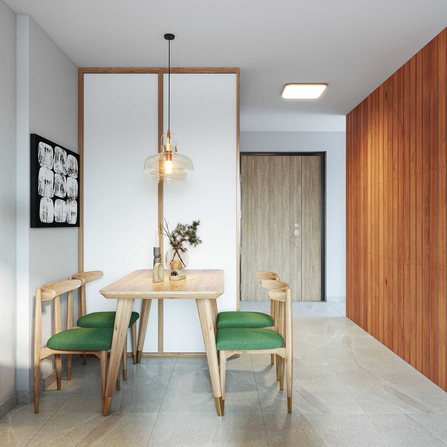 Mid-Century Modern Dining Room Design - Livspace