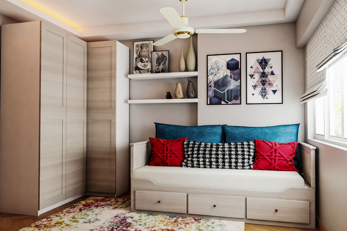 Modern Kids Bedroom Design - Livspace